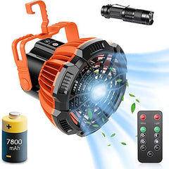 Rechargeable USB Hanging Fan with LED Light