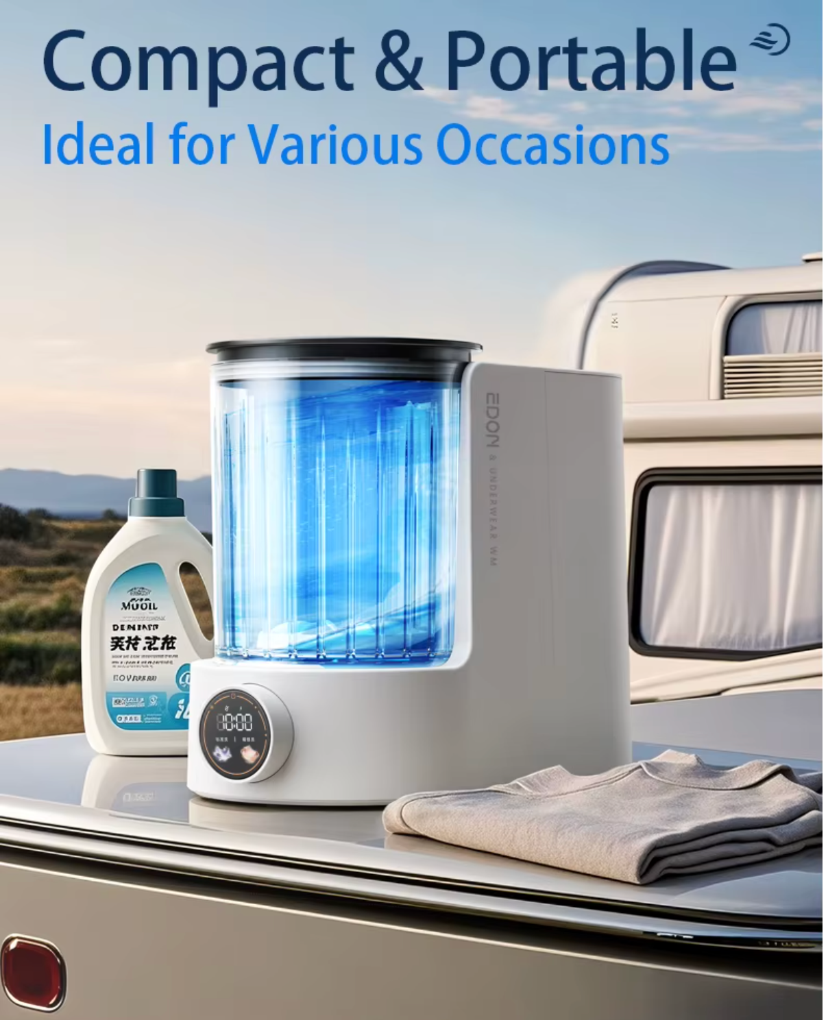 Wireless Rechargeable Mini Washing Machine