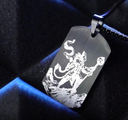 Protector Hanuman Godform Pendant with Chain