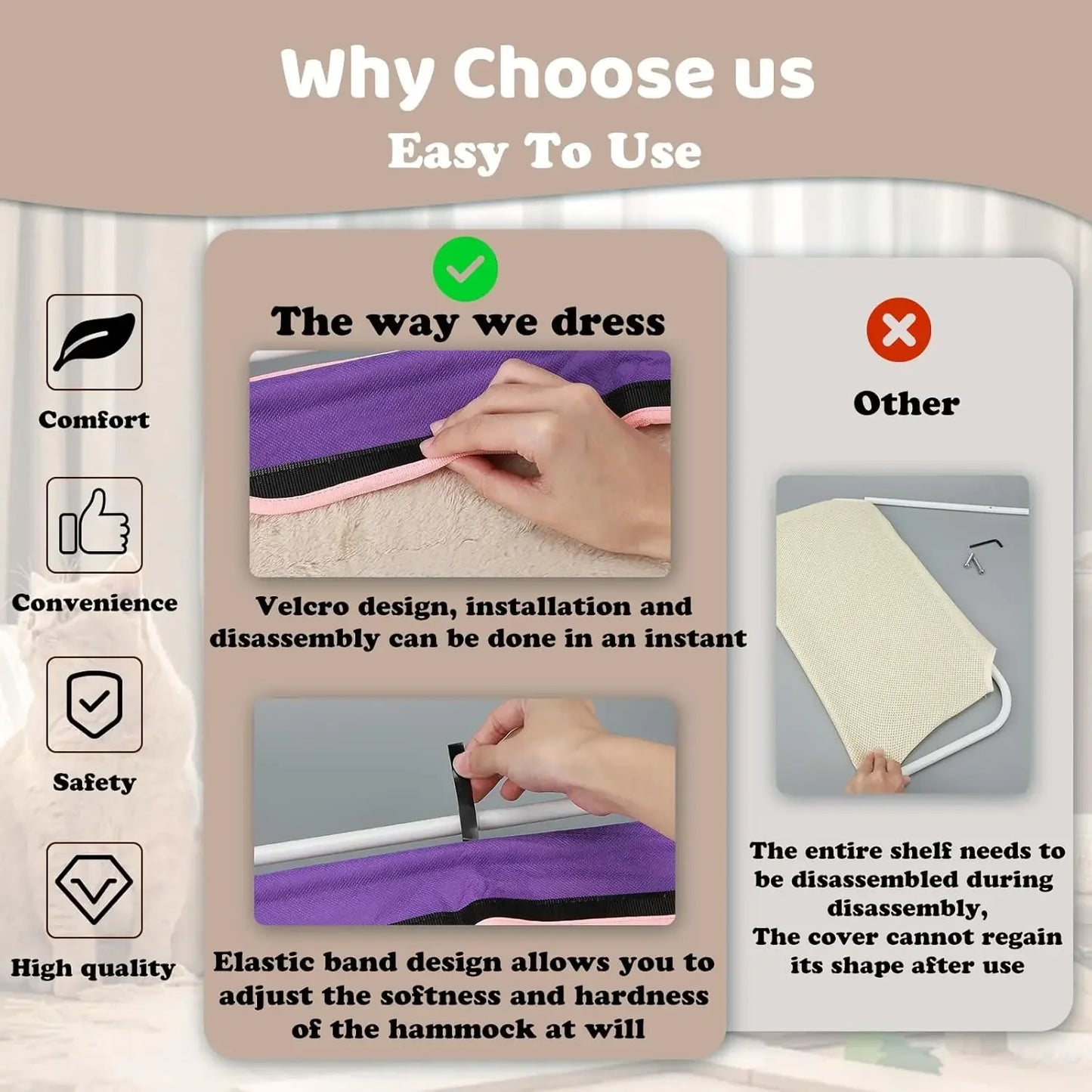 Cat Window Hammock Pet Perch