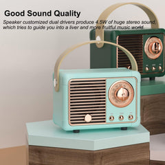 Mini Retro Portable Bluetooth Speaker