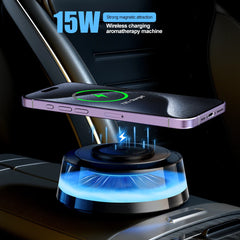 Aromatherapy Car Air Refreshner With Wireless Charging