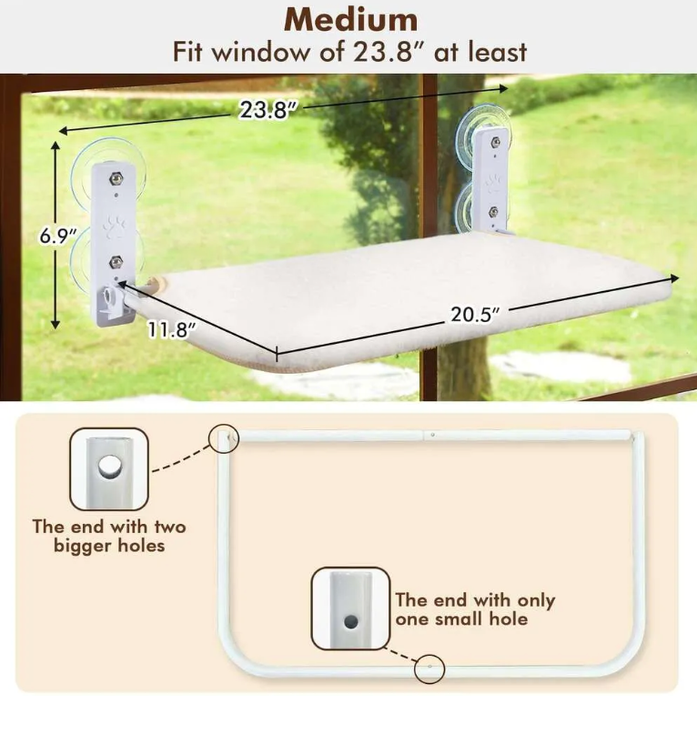 Cat Window Hammock Pet Perch