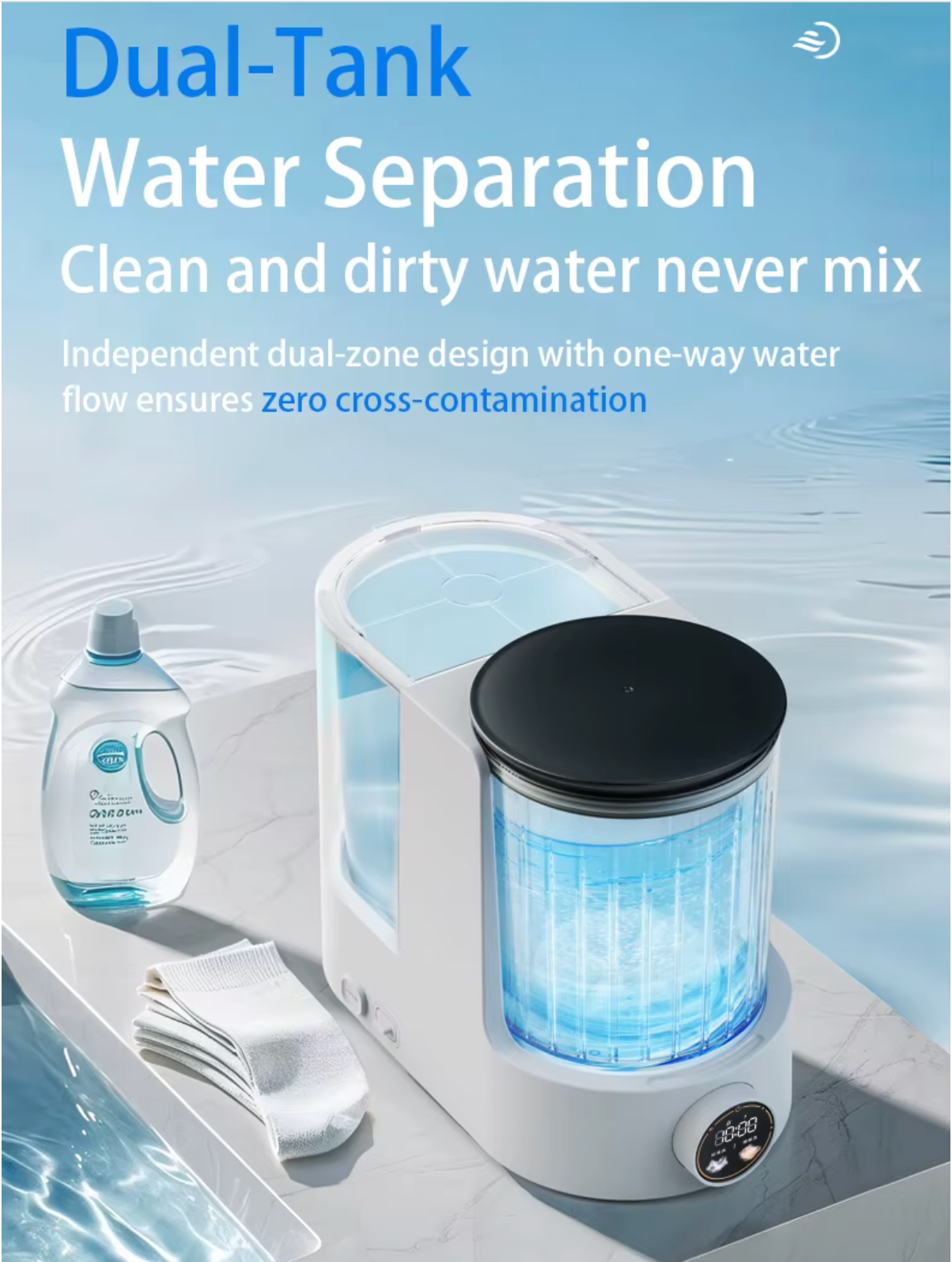 Wireless Rechargeable Mini Washing Machine